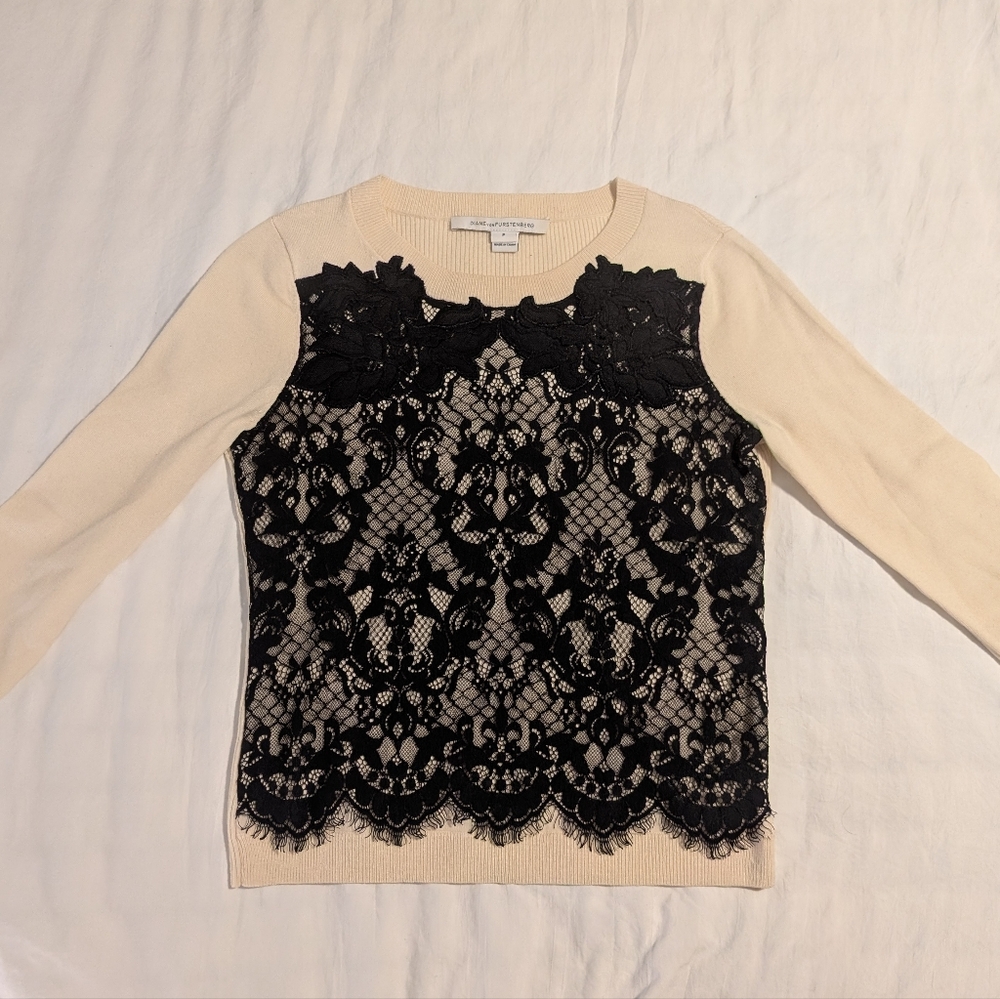 Diane Von Furstenberg Small Lace Top